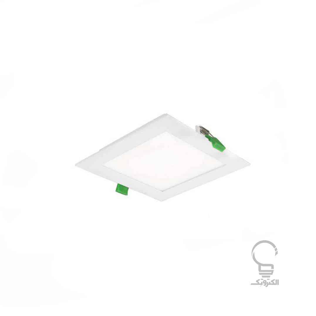 چراغ LED بدنه آلومینیومی مربع 12 وات سفید ان وی سی