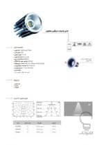 مشخصات لامپ COB هالوژنی 15 وات اکووات