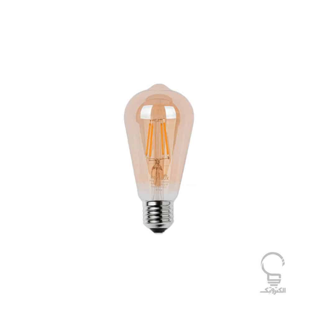 لامپ LED حبابی فیلامنتی 6 وات ST64 پارس شعاع توس